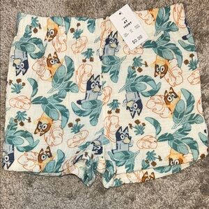 Bluey Printed Tropical Pull on Shorts